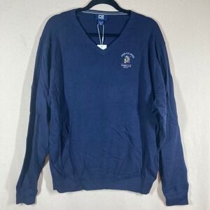 Cutter & Buck Men's 2018 U.S. Open Shinnecock Hills Sweater XXL Navy Golf Preppy